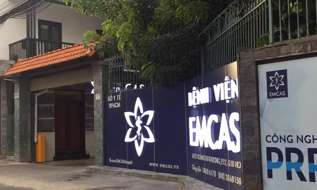 Bệnh viện thẩm mỹ Emcas, nơi bệnh nhân Đ. gọt mặt làm đẹp.