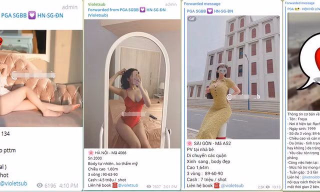 Vì sao dịch vụ gái gọi, sex tour rộ trên Telegram
