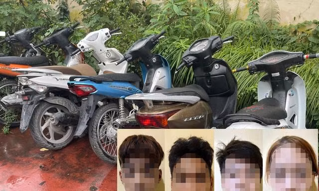 Bóc gỡ ổ nhóm thiếu niên thuê nhà trọ sống chung, gây ra loạt vụ trộm cướp giật tài sản