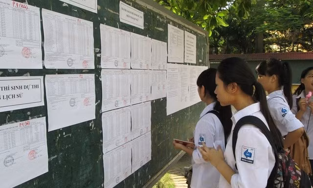 Thí sinh Hà Nội dự thi tốt nghiệp THPT (ảnh: Quang Anh)