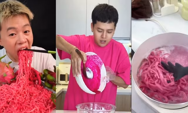 Trái thanh long được giới trẻ săn đón để làm mỳ, trang trí nhà cửa