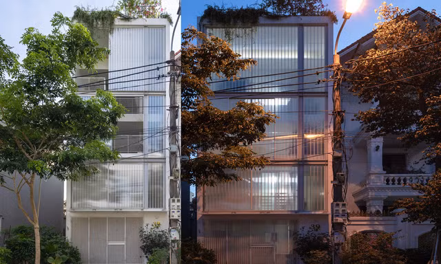 Độc lạ với nhà phố có mặt tiền gần như trong suốt