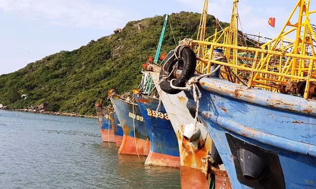 Nhiều tàu vỏ thép trên địa bàn tỉnh Bình Định bị hư hỏng, phải sửa chữa trong thời gian dài.