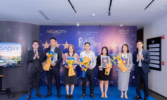 Gần 1 tỷ đồng tiền thưởng dành cho đại lý lập kỷ lục doanh số bán hàng Vega City Nha Trang 