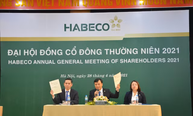 Đại hội đồng cổ đông Habeco đã thông qua kế hoạch ban lãnh đạo tổng công ty đề ra trong năm 2021