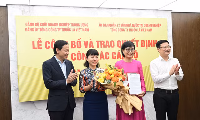 Công bố Quyết định bổ nhiệm Phó Tổng Giám đốc và kiện toàn nhân sự Ban Thường vụ, Ban Chấp hành Đảng ủy Vinataba