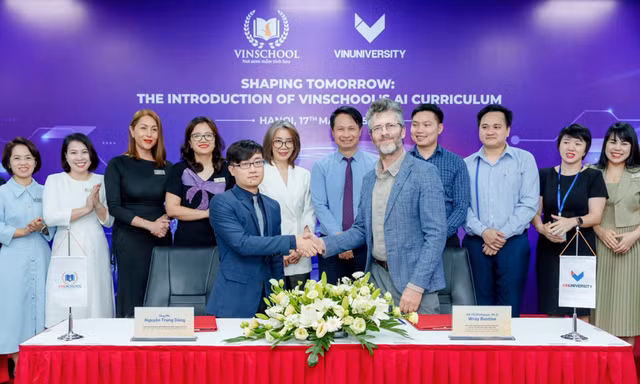 Vinschool triển khai chương trình giáo dục trí tuệ nhân tạo toàn diện từ mầm non đến lớp 12
