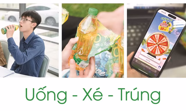 Chỉ 2 thao tác đơn giản, dễ dàng trúng hàng trăm triệu đồng khi uống Trà Xanh Không Độ