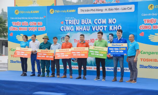 Điện máy Xanh tặng 10.000 nồi cơm điện hỗ trợ đồng bào sau thiên tai