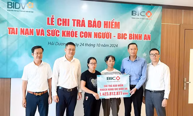 BIC chi trả hơn 1,4 tỷ đồng cho khách hàng tại Hải Dương