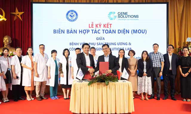 Lễ ký kết hợp tác toàn diện giữa Công ty TNHH Gene Solutions Lab và Bệnh viện Phụ sản Trung Ương