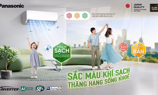 Panasonic ra mắt điều hòa thế hệ mới: Nhận diện chất lượng không khí theo thời gian thực