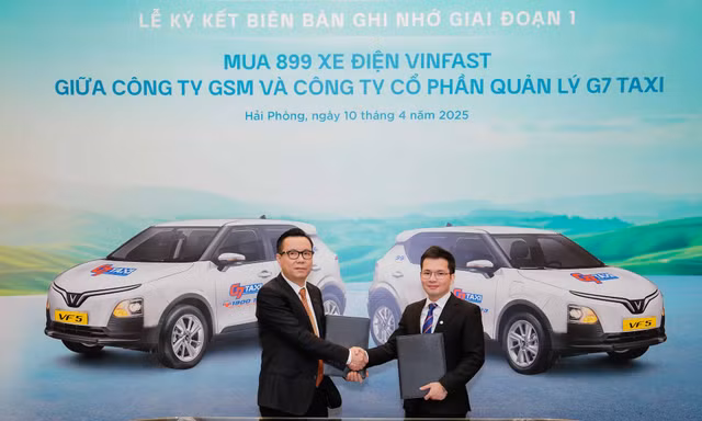 G7 mua 899 ô tô điện Vinfast từ Xanh SM - Triển khai dịch vụ taxi xanh