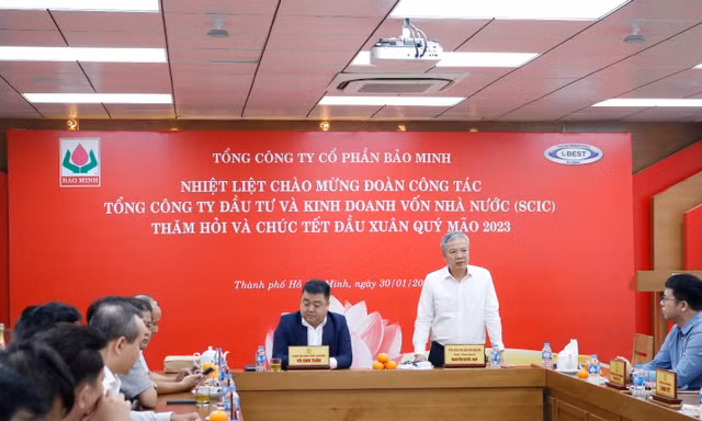 SCIC thăm hỏi và làm việc với Tổng Công ty Cổ phần Bảo Minh nhân dịp đầu Xuân Quý Mão 2023