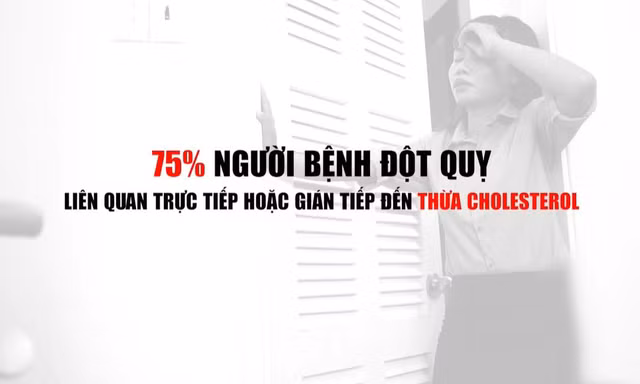 Thừa cholesterol làm tăng nguy cơ đột quỵ