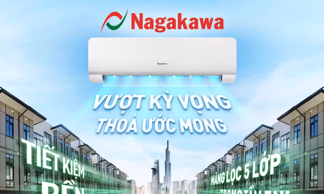 Điều hòa Nagakawa chính thức có mặt tại hệ thống Điện Máy Xanh