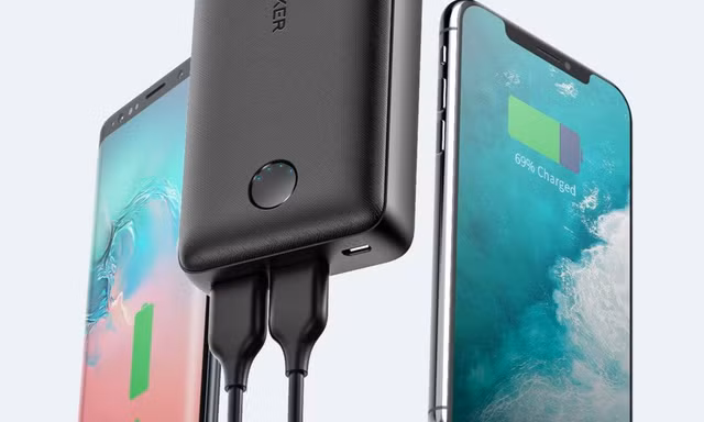 Bộ đôi pin sạc dự phòng - cáp sạc Anker giá hời tại Lazada