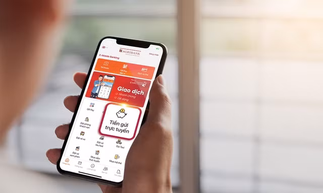 Agribank E-Mobile Banking ra mắt tính năng“Tiền gửi trực tuyến” siêu tiện lợi. 