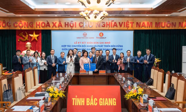 UBND Tỉnh Bắc Giang và Vingroup ký kết hợp tác thúc đẩy chuyển đổi xanh, chuyển đổi số