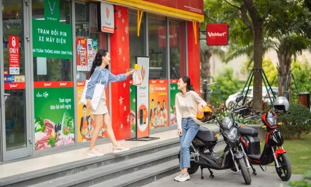 Hệ thống trạm dịch vụ phục vụ nhu cầu thuê/ đổi pin cho khách hàng của VinFast trải khắp các tỉnh/ thành phố