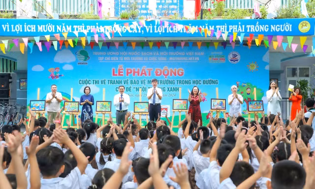 Phát động Cuộc thi vẽ tranh về Bảo vệ môi trường trong học đường - Chủ đề 'Ngôi trường xanh'