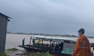 Đồng Tháp công bố tình huống khẩn cấp sạt lở bờ sông Tiền 