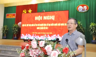 Phó Chủ tịch Trung ương MTTQ Việt Nam Lương Quốc Đoàn tiếp xúc cử tri An Giang