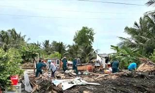 Một ngư dân mất tích, 4 căn nhà hư hại ở An Giang do ảnh hưởng bão số 5 