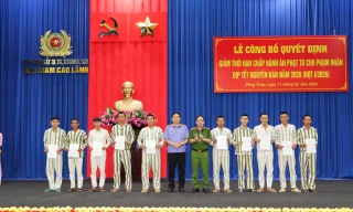 Đồng Tháp: Hơn 560 phạm nhân được giảm án dịp Tết