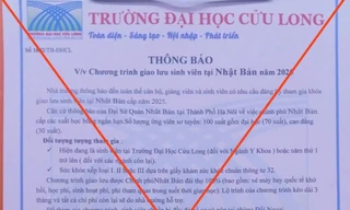 Giả thông báo 'học bổng toàn phần' tại Nhật để lừa đảo