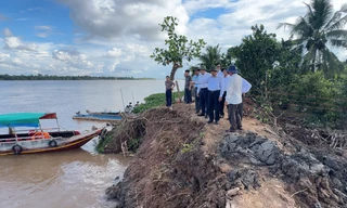Vĩnh Long sẽ đưa các hộ dân ở cồn nguy cơ sạt lở vào bờ