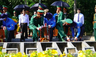 Truy điệu, an táng 43 hài cốt liệt sĩ