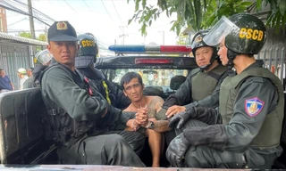 Đối tượng trốn cai nghiện bắt buộc dùng hung khí tấn công lực lượng công an