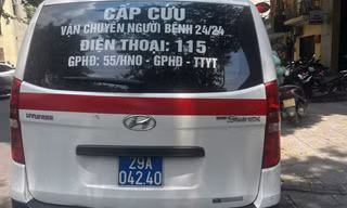 Cách nhận biết xe cấp cứu được cấp phép