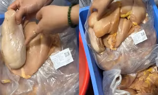 Phát hiện thịt gà, tôm có mùi bất thường vào trường học: Đơn vị cung cấp thực phẩm nói gì?