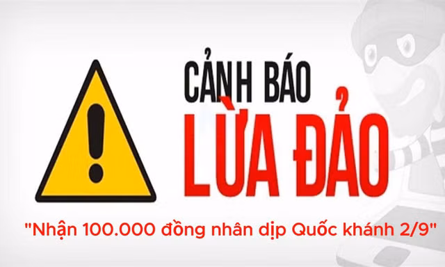 Công an TP.HCM cảnh báo chiêu trò lừa đảo “tặng quà 100.000 đồng” dịp Quốc khánh 2/9