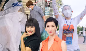 Phương Thanh, Khả Như làm tình nguyện viên, Xuân Lan, Đại Nghĩa cứu trợ thực phẩm mùa dịch