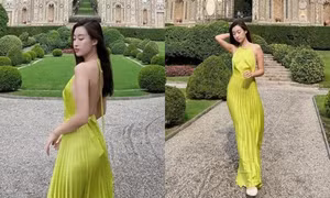 Hoa hậu Đỗ Mỹ Linh khoe ảnh chụp toàn thân nhưng netizen phát hiện có điều lạ