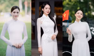 Áo dài trắng - trang phục đẹp nhất của các Hoa hậu trong những ngày ý nghĩa này