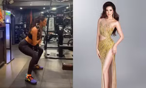 Tập luyện siêu khắc nghiệt đến mức này, bảo sao Hoa hậu Khánh Vân có hình thể đẹp như mơ