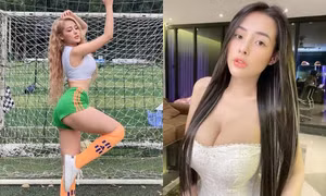 'Sốc nảy người' với cô gái hở bạo nhất showbiz Việt, sẵn sàng cà khịa cả Ngọc Trinh