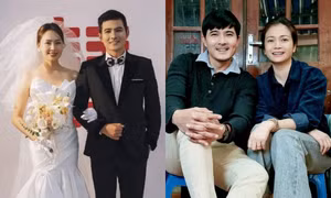 Quang Sự than trời khi phát hiện điểm giống nhau của hai "cô vợ màn ảnh"