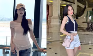 Hoa hậu Thanh Thủy diện đồ giá bình dân nhưng trông xịn không thua đồ hiệu