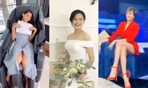 Nhìn dàn sao nữ bối rối vì váy ngắn hoặc xẻ cao mới thấy Hoa hậu Đỗ Thị Hà xử lý cực khéo