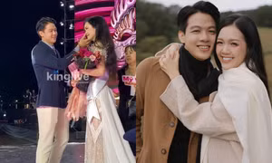 Cặp đôi có khoảnh khắc lãng mạn trong đêm Chung kết Hoa hậu Việt Nam 2024