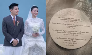 Thực đơn tiệc cưới Salim - Long Hạt Nhài khá ít món, khách mời liệu có bị đói?
