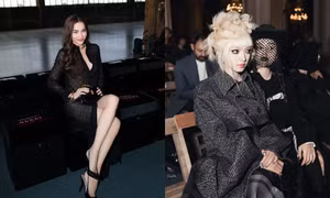 Hoa hậu Thùy Tiên chỉ ngồi hàng 2, những sao Việt nào từng ngồi hàng ghế đầu?