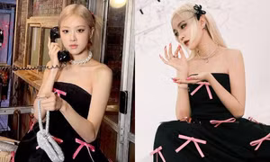 Hiếm hoi lắm Rosé mới bị lép vế khi đụng hàng chỉ bởi thân hình quá mức gầy gò 