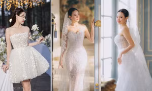 5 mẫu váy cưới của Midu cho thấy "cô dâu hào môn" có style đặc biệt cỡ nào