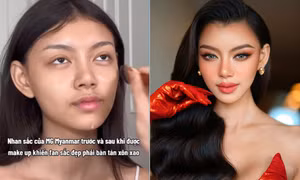 Ngỡ ngàng với mặt mộc của người đẹp thị phi nhất Miss Grand International 2024